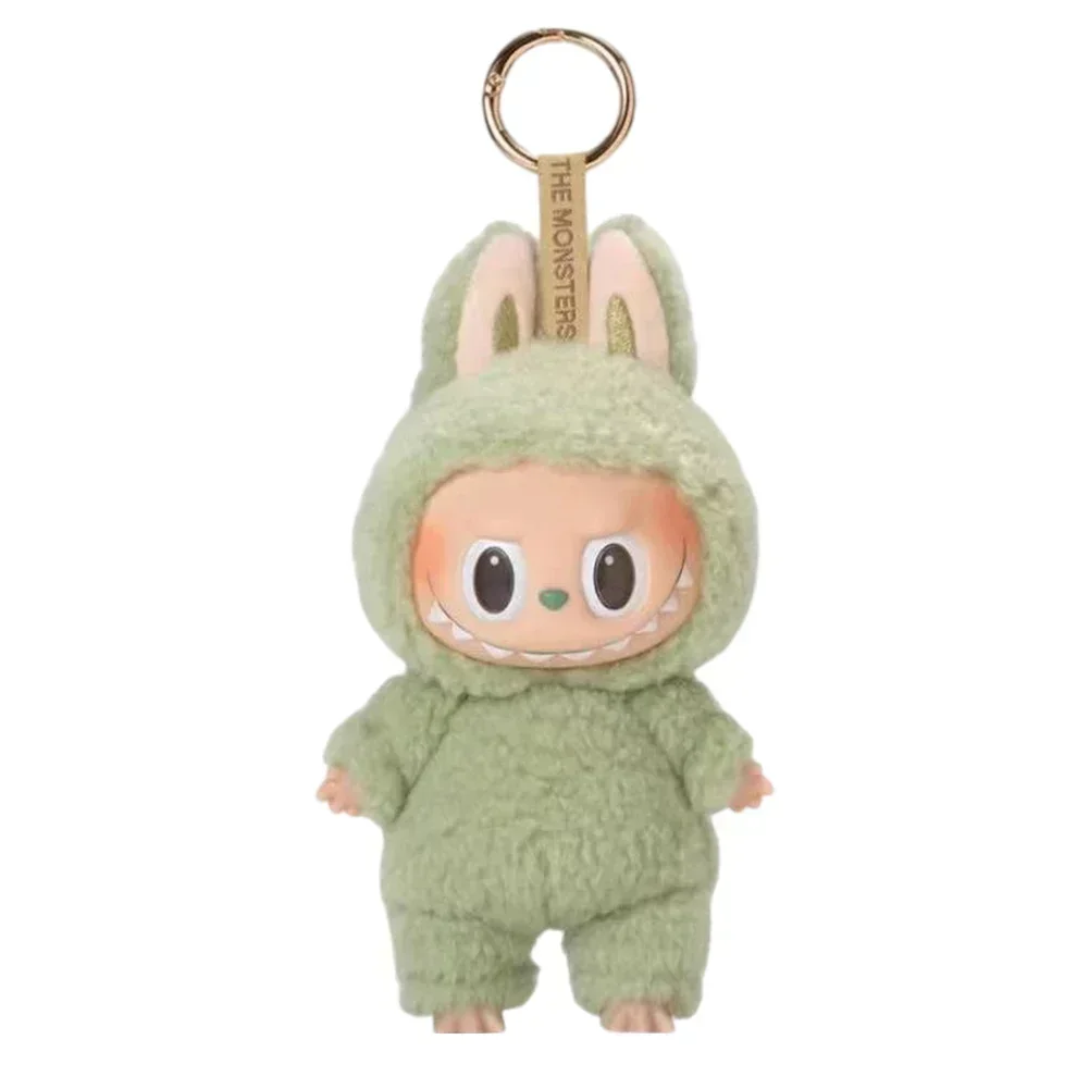 Labubu Monster Doll with Backpack Blind Box Heartbeat Macaron Mokoko Anime Character Guessing Bag Pendant Gift Replica