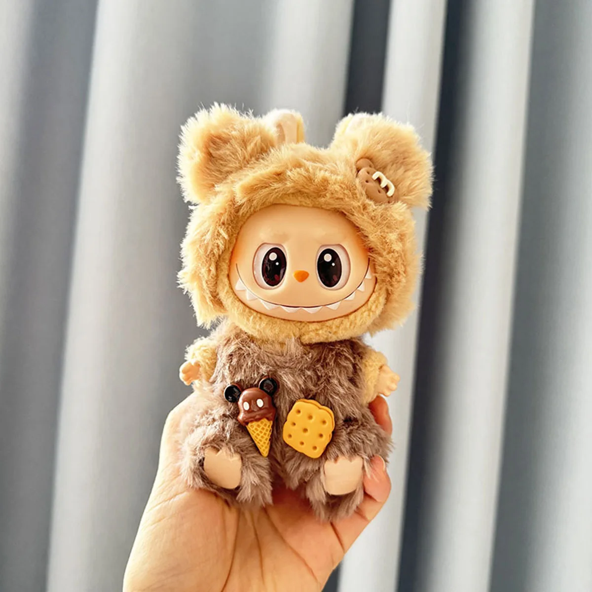 For Labubu Dolls Cute Mini Plush Doll'S Clothes Strap Pants Set Clothes Dolls DIY Accessories Gifts For Labubu Dolls Cute Mini Plush Doll'S Clothes Strap Pants Set Clothes Dolls DIY Accessories Gifts
