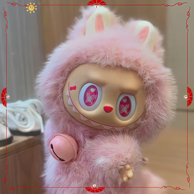 2025 Hot Selling Labubu Pink Luck Change Handmade Modification Cute Doll Replica Desktop Decoration Trendy Decor Holiday Gifts 2025 Hot Selling Labubu Pink Luck Change Handmade Modification Cute Doll Replica Desktop Decoration Trendy Decor Holiday Gifts