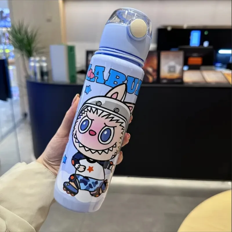 BPA-Free Visually Appealing Cartoon Water Bottle with Straw - Leak-Proof, Portable for Outdoor Sports, Fitness, Travel BPA-Free Visually Appealing Cartoon Water Bottle with Straw - Leak-Proof, Portable for Outdoor Sports, Fitness, Travel