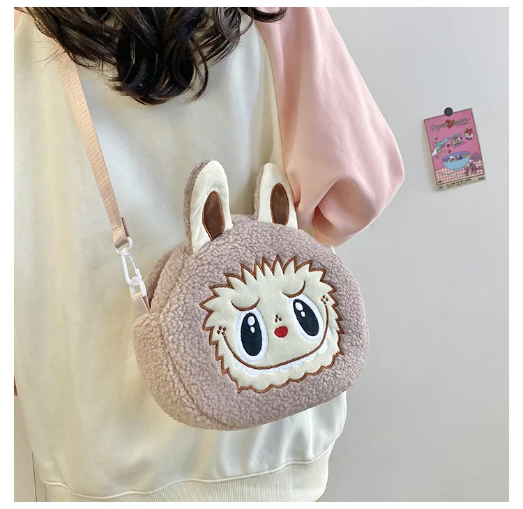 Labu Crossbody Bag Cartoon Backpack Doll Change Plush Bag Children'S Backpack Cartoon Bag Shoulder Bag Handbag Girl Gift Labu Crossbody Bag Cartoon Backpack Doll Change Plush Bag Children'S Backpack Cartoon Bag Shoulder Bag Handbag Girl Gift