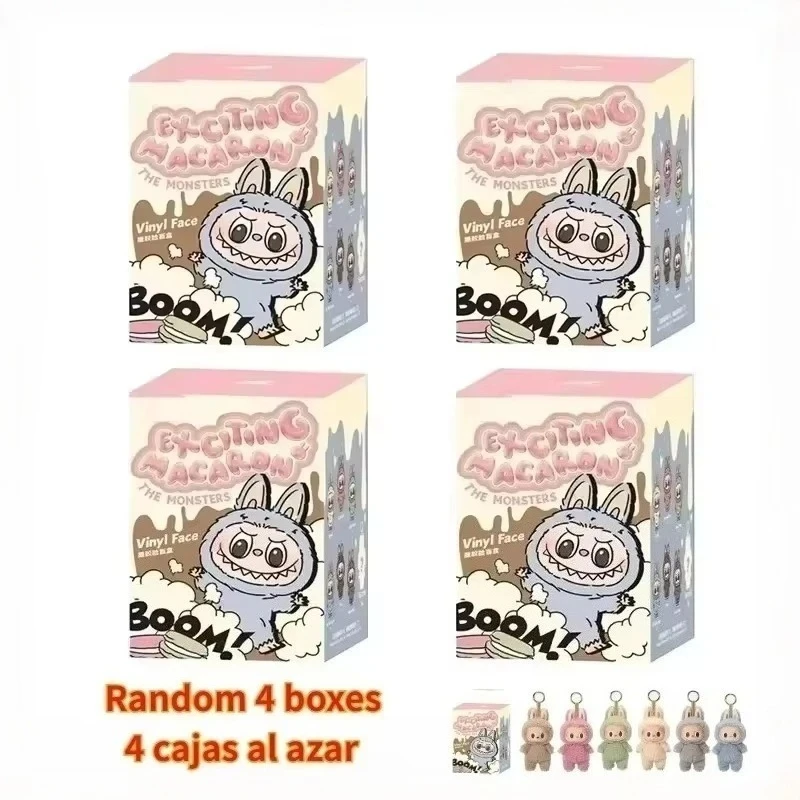 New High Quality Macaron 2 The Monsters Labubu Sitting Party Vinyl Plush Blind Box Decorative Surprise Box Doll Collection Gift