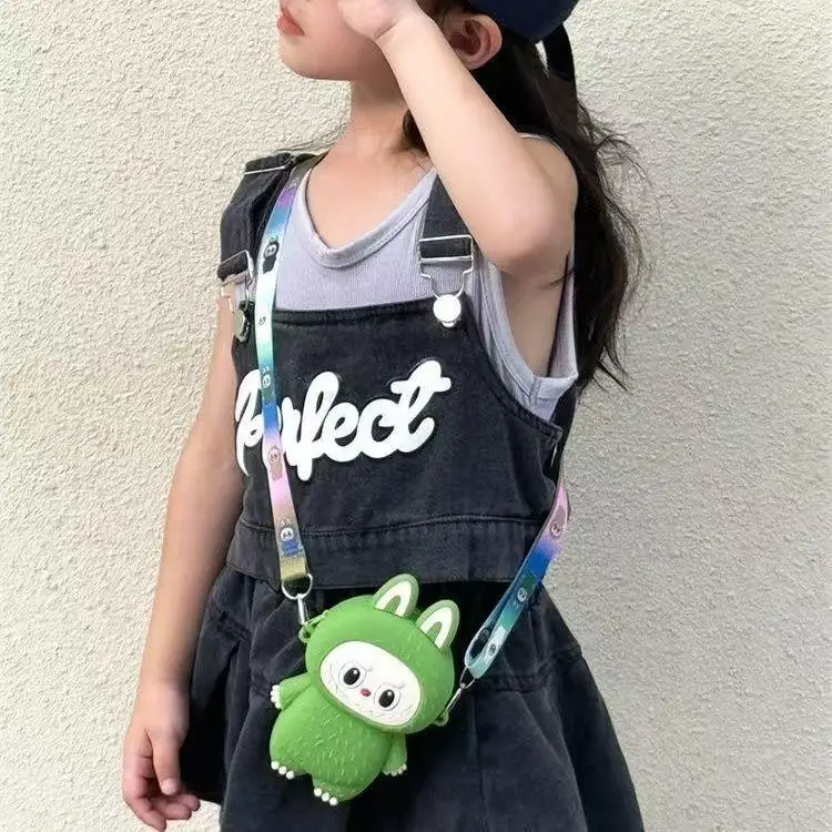 Labubu Monsters Cartoon Silicone Wallet Macaroon Mini Crossbody Bag Labubus Portable Waterproof Storage Shoulder Bag Kids Gifts Labubu Monsters Cartoon Silicone Wallet Macaroon Mini Crossbody Bag Labubus Portable Waterproof Storage Shoulder Bag Kids Gifts
