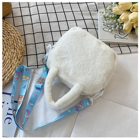 Kawaii Sanrio Plush Bag Kuromi Melody Cinnamoroll Cartoon Anime Handbag Crossbody Cosmetic Travel Storage Bags Women Girls Gifts Kawaii Sanrio Plush Bag Kuromi Melody Cinnamoroll Cartoon Anime Handbag Crossbody Cosmetic Travel Storage Bags Women Girls Gifts