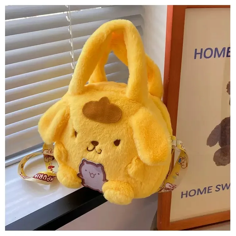 Kawaii Sanrio Plush Bag Kuromi Backpack Anime Melody Cinnamoroll Plushie Handbags Pochacco Cartoon Stuffed Bag for Girls Gifts Kawaii Sanrio Plush Bag Kuromi Backpack Anime Melody Cinnamoroll Plushie Handbags Pochacco Cartoon Stuffed Bag for Girls Gifts
