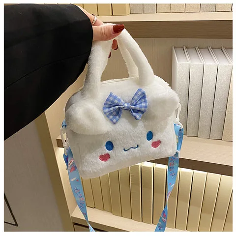 Kawaii Sanrio Plush Bag Kuromi Melody Cinnamoroll Cartoon Anime Handbag Crossbody Cosmetic Travel Storage Bags Women Girls Gifts Kawaii Sanrio Plush Bag Kuromi Melody Cinnamoroll Cartoon Anime Handbag Crossbody Cosmetic Travel Storage Bags Women Girls Gifts