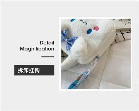 Kawaii Sanrio Plush Bag Kuromi Melody Cinnamoroll Cartoon Anime Handbag Crossbody Cosmetic Travel Storage Bags Women Girls Gifts Kawaii Sanrio Plush Bag Kuromi Melody Cinnamoroll Cartoon Anime Handbag Crossbody Cosmetic Travel Storage Bags Women Girls Gifts