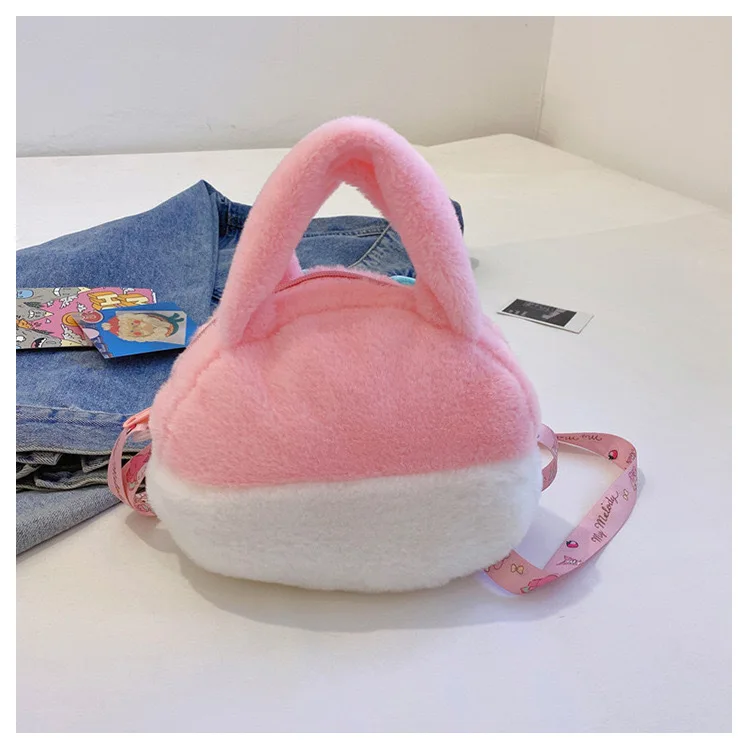Kawaii Sanrio Plush Bag Kuromi Backpack Anime Melody Cinnamoroll Plushie Handbags Pochacco Cartoon Stuffed Bag for Girls Gifts Kawaii Sanrio Plush Bag Kuromi Backpack Anime Melody Cinnamoroll Plushie Handbags Pochacco Cartoon Stuffed Bag for Girls Gifts