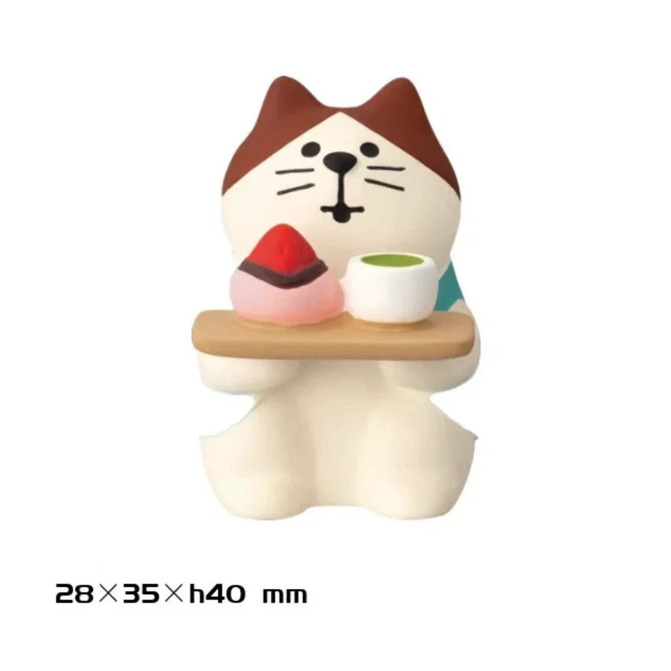 ZAKKA Japanese Style Cute Cat Flower Appreciation Cherry Blossom Matcha INS Trendy Toy DIY Resin Handicraft Small Ornaments