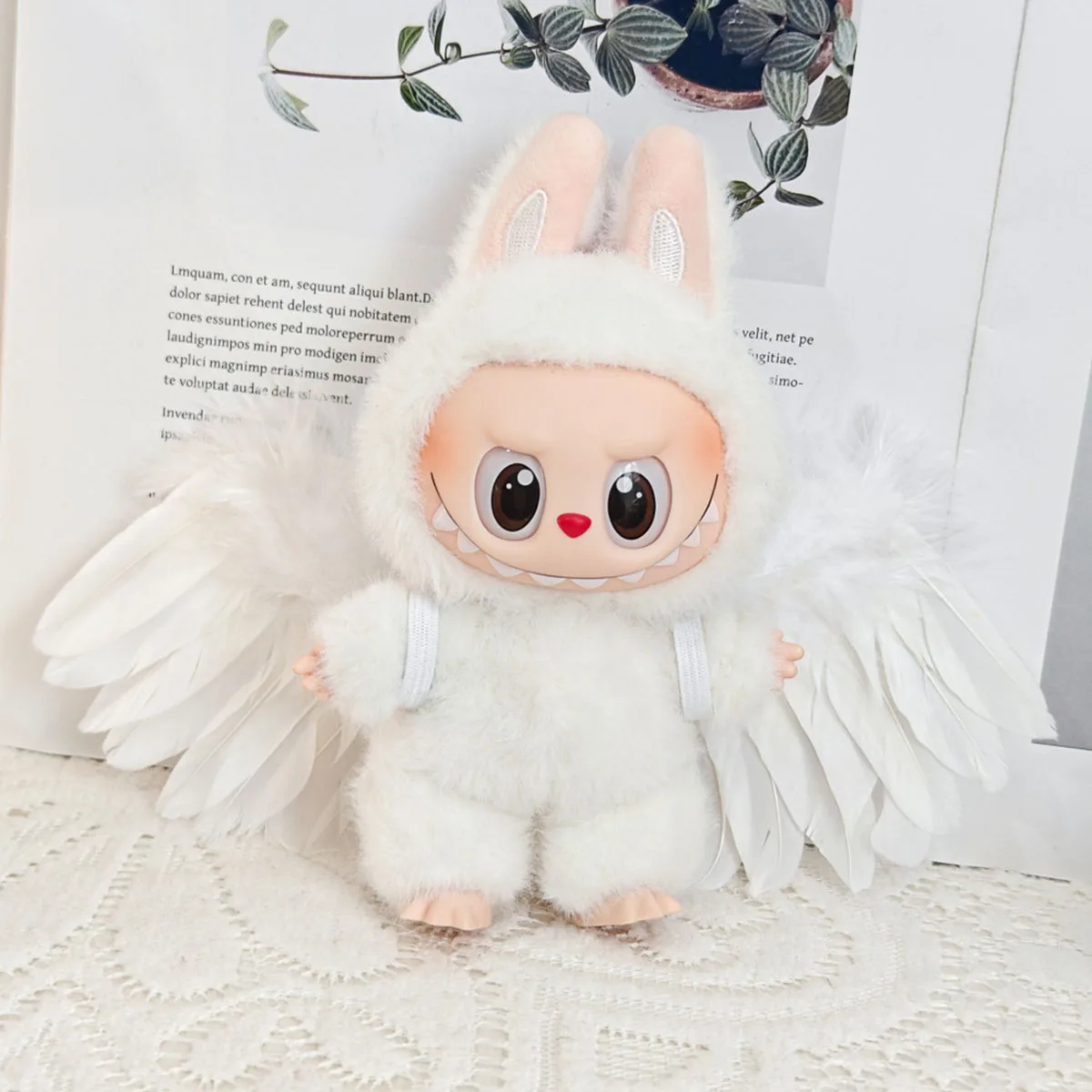 For Labubu V1 V2 Doll Wings Accessories Feather Gift DIY Mini Feather Angel Wing Newborn Props For Labubu V1 V2 Doll Wings Accessories Feather Gift DIY Mini Feather Angel Wing Newborn Props