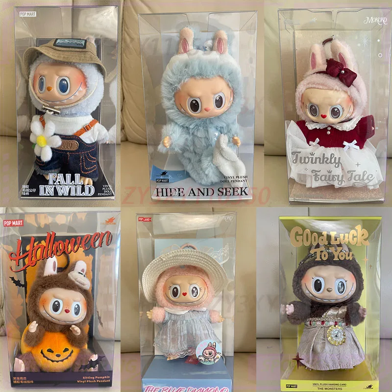 New Arrival Monster Labubu Zimomo Angel Creative Change Doll Diy Figure Vinyl Pendant Doll Model Toy Replica Birthday Xmas Gift