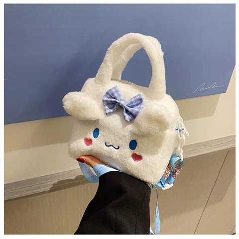 Kawaii Sanrio Plush Bag Kuromi Melody Cinnamoroll Cartoon Anime Handbag Crossbody Cosmetic Travel Storage Bags Women Girls Gifts Kawaii Sanrio Plush Bag Kuromi Melody Cinnamoroll Cartoon Anime Handbag Crossbody Cosmetic Travel Storage Bags Women Girls Gifts