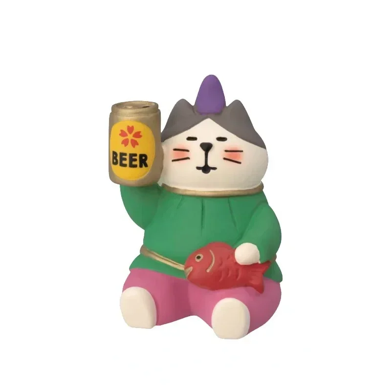 ZAKKA Japanese Style Cute Cat Flower Appreciation Cherry Blossom Matcha INS Trendy Toy DIY Resin Handicraft Small Ornaments