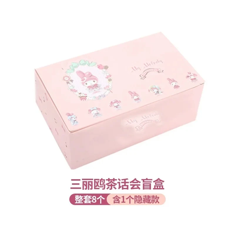 Sanrio Blind Box My Melody Pajama Party Kawaii Model Mystery Box Gift Cartoon Decoration Children's Toys