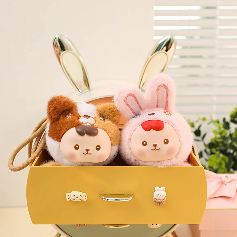 16cm Cute Vinyl Face Plush Toys Small Animal Plush Toy Pendant Panda,Dog, Rabbit,Cats,Plush Toys Soft Surprise Gifts For Kids