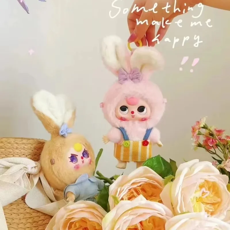 Genuine Baby Three Years Old Macaron Little Rabbit Series Plush Blind Box Tide Play Ornament Pendant Creative Cute Doll Toy Gift