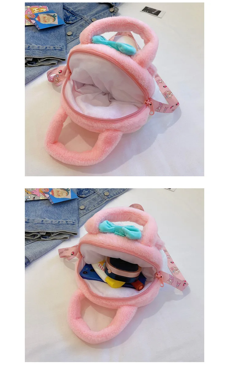 Kawaii Sanrio Plush Bag Kuromi Backpack Anime Melody Cinnamoroll Plushie Handbags Pochacco Cartoon Stuffed Bag for Girls Gifts Kawaii Sanrio Plush Bag Kuromi Backpack Anime Melody Cinnamoroll Plushie Handbags Pochacco Cartoon Stuffed Bag for Girls Gifts