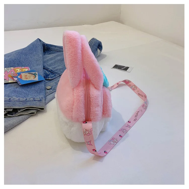 Kawaii Sanrio Plush Bag Kuromi Backpack Anime Melody Cinnamoroll Plushie Handbags Pochacco Cartoon Stuffed Bag for Girls Gifts Kawaii Sanrio Plush Bag Kuromi Backpack Anime Melody Cinnamoroll Plushie Handbags Pochacco Cartoon Stuffed Bag for Girls Gifts