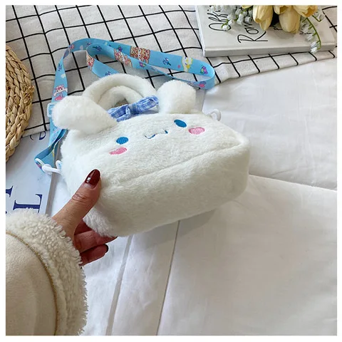 Kawaii Sanrio Plush Bag Kuromi Melody Cinnamoroll Cartoon Anime Handbag Crossbody Cosmetic Travel Storage Bags Women Girls Gifts Kawaii Sanrio Plush Bag Kuromi Melody Cinnamoroll Cartoon Anime Handbag Crossbody Cosmetic Travel Storage Bags Women Girls Gifts