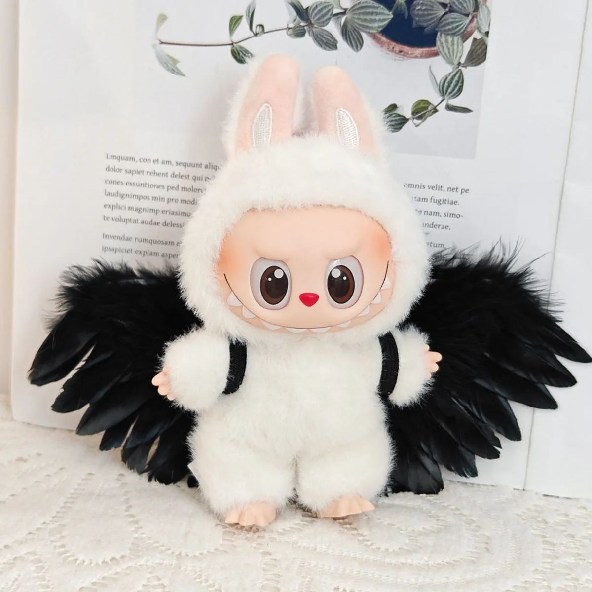 For Labubu V1 V2 Doll Wings Accessories Feather Gift DIY Mini Feather Angel Wing Newborn Props