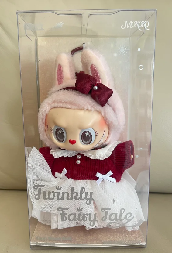 New Arrival Monster Labubu Zimomo Angel Creative Change Doll Diy Figure Vinyl Pendant Doll Model Toy Replica Birthday Xmas Gift