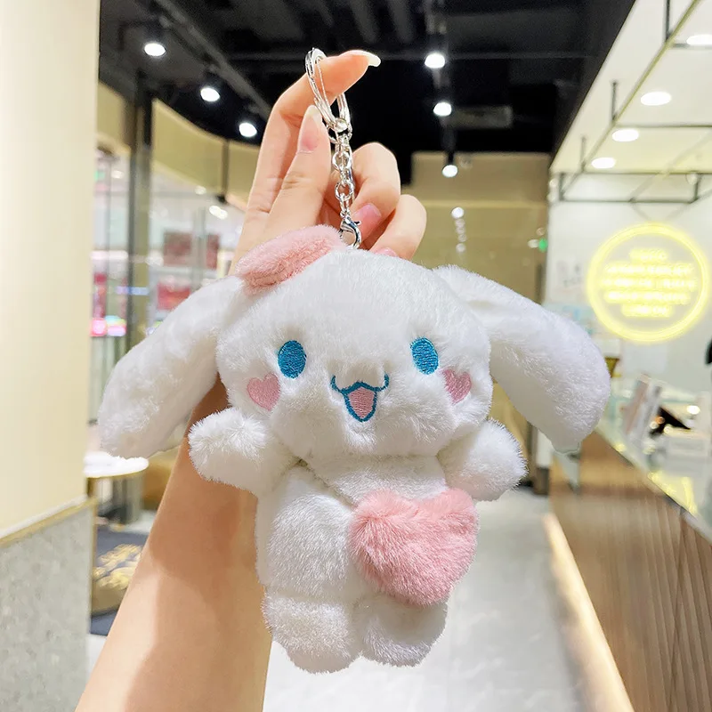 Sanrio Cinnamoroll Plush Doll Keychain Cartoon Soft Stuffed Plushies Key Ring Bag Pendant Girl Gift Kids Toys Sanrio Cinnamoroll Plush Doll Keychain Cartoon Soft Stuffed Plushies Key Ring Bag Pendant Girl Gift Kids Toys