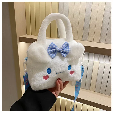Kawaii Sanrio Plush Bag Kuromi Melody Cinnamoroll Cartoon Anime Handbag Crossbody Cosmetic Travel Storage Bags Women Girls Gifts Kawaii Sanrio Plush Bag Kuromi Melody Cinnamoroll Cartoon Anime Handbag Crossbody Cosmetic Travel Storage Bags Women Girls Gifts