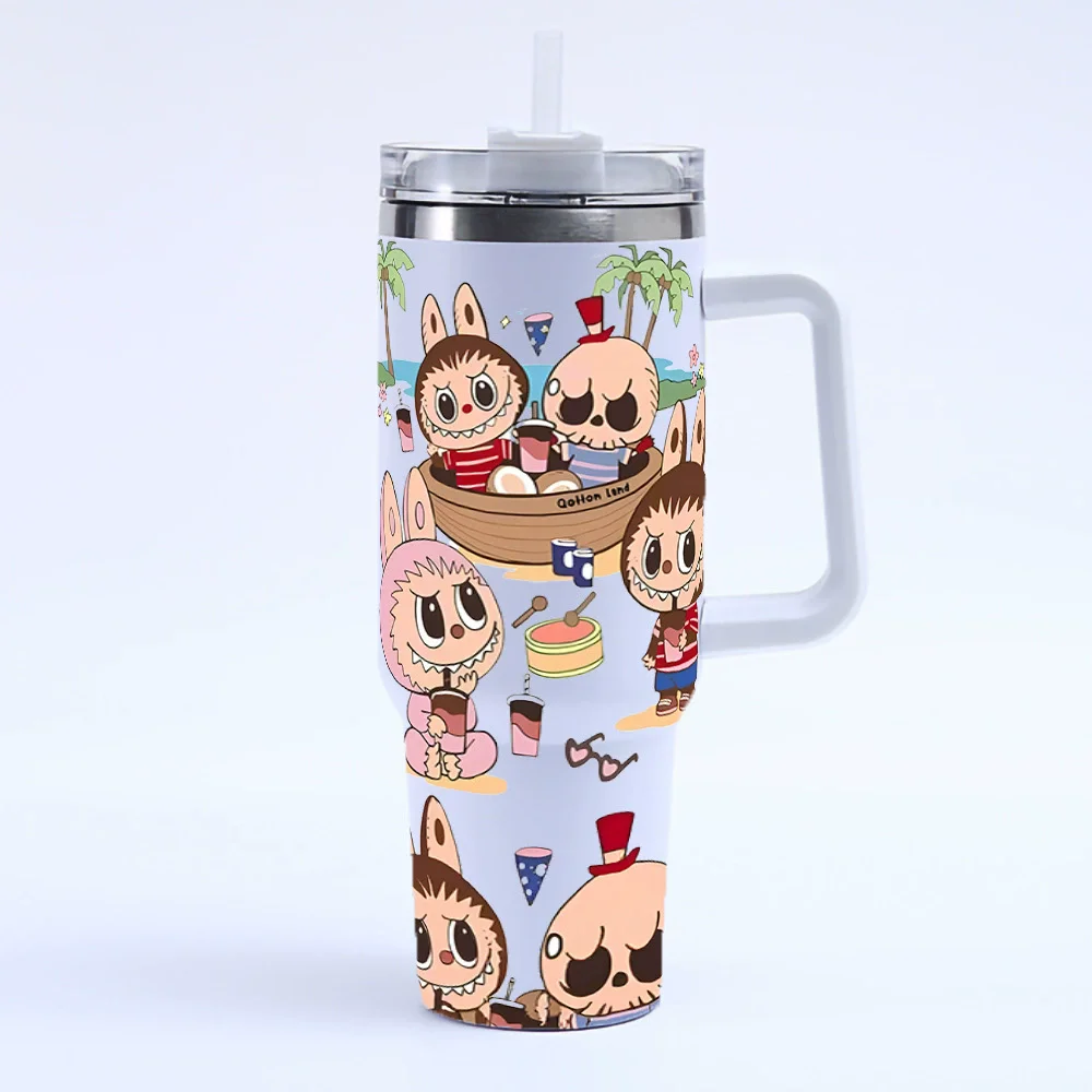 New 40OZ stainless steel drum type tibial drive insulated cup with straw and lid, large capacity car cup New 40OZ stainless steel drum type tibial drive insulated cup with straw and lid, large capacity car cup