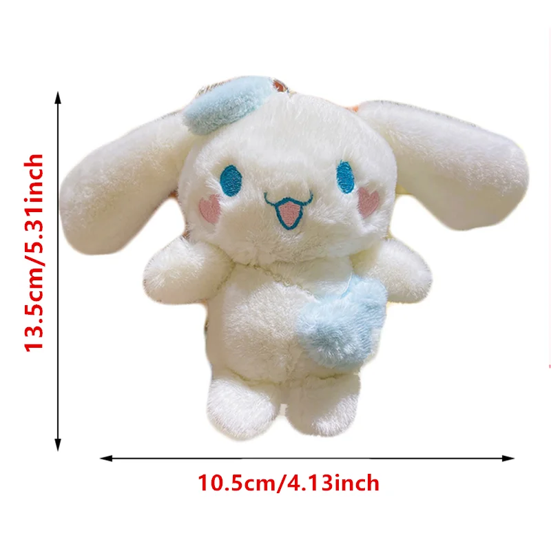Sanrio Cinnamoroll Plush Doll Keychain Cartoon Soft Stuffed Plushies Key Ring Bag Pendant Girl Gift Kids Toys Sanrio Cinnamoroll Plush Doll Keychain Cartoon Soft Stuffed Plushies Key Ring Bag Pendant Girl Gift Kids Toys