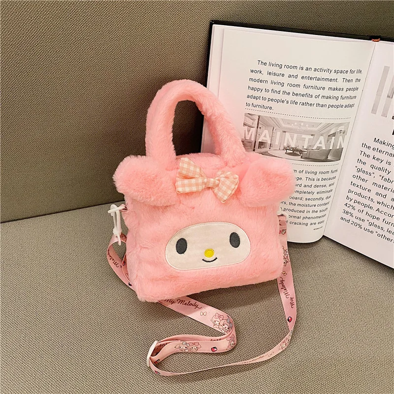 Kawaii Sanrio Plush Bag Kuromi Melody Cinnamoroll Cartoon Anime Handbag Crossbody Cosmetic Travel Storage Bags Women Girls Gifts Kawaii Sanrio Plush Bag Kuromi Melody Cinnamoroll Cartoon Anime Handbag Crossbody Cosmetic Travel Storage Bags Women Girls Gifts