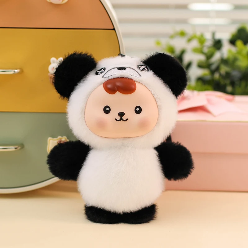 16cm Cute Vinyl Face Plush Toys Small Animal Plush Toy Pendant Panda,Dog, Rabbit,Cats,Plush Toys Soft Surprise Gifts For Kids