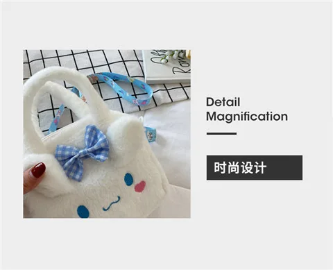 Kawaii Sanrio Plush Bag Kuromi Melody Cinnamoroll Cartoon Anime Handbag Crossbody Cosmetic Travel Storage Bags Women Girls Gifts Kawaii Sanrio Plush Bag Kuromi Melody Cinnamoroll Cartoon Anime Handbag Crossbody Cosmetic Travel Storage Bags Women Girls Gifts
