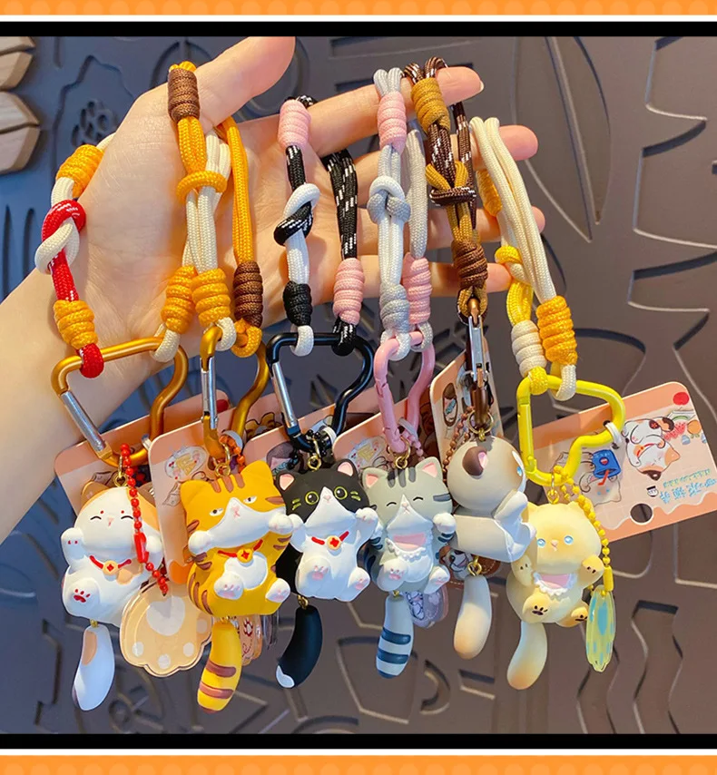 Cute Tail Wagging Cat Cat Keychain Cartoon Kitten Resin Pendant Girl Bag Accessories Student Schoolbag Key Chain Ring Pendant Cute Tail Wagging Cat Cat Keychain Cartoon Kitten Resin Pendant Girl Bag Accessories Student Schoolbag Key Chain Ring Pendant