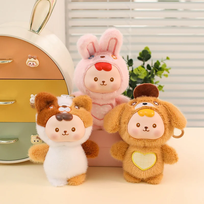 16cm Cute Vinyl Face Plush Toys Small Animal Plush Toy Pendant Panda,Dog, Rabbit,Cats,Plush Toys Soft Surprise Gifts For Kids