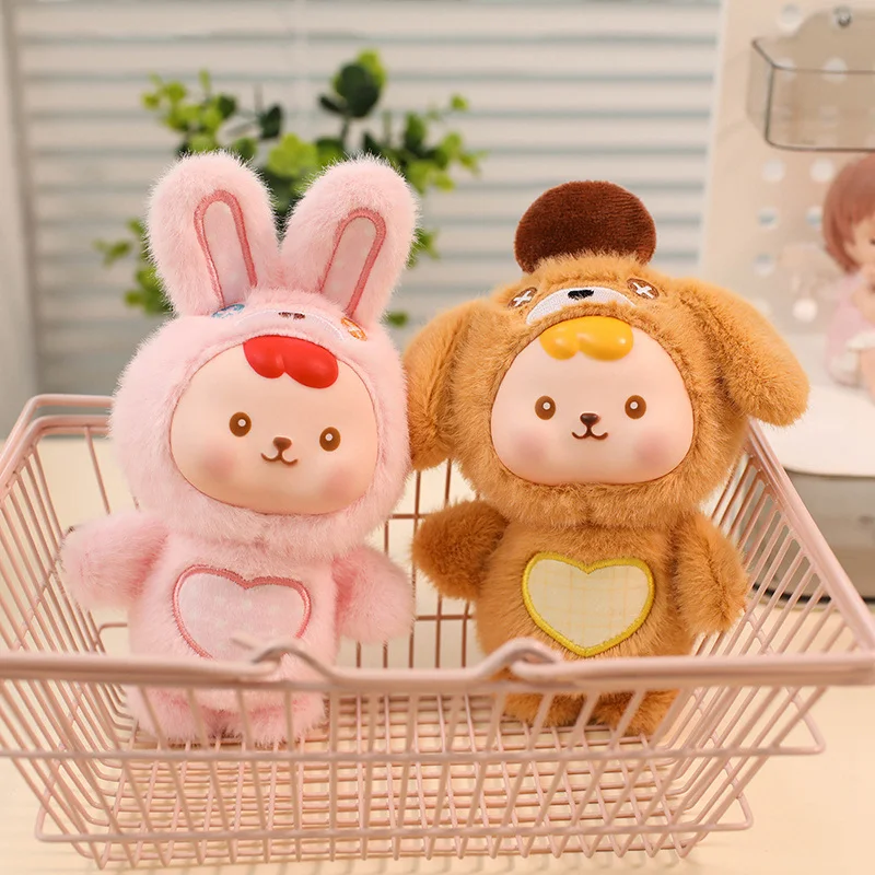 16cm Cute Vinyl Face Plush Toys Small Animal Plush Toy Pendant Panda,Dog, Rabbit,Cats,Plush Toys Soft Surprise Gifts For Kids