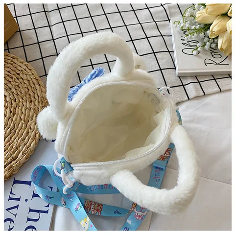 Kawaii Sanrio Plush Bag Kuromi Melody Cinnamoroll Cartoon Anime Handbag Crossbody Cosmetic Travel Storage Bags Women Girls Gifts Kawaii Sanrio Plush Bag Kuromi Melody Cinnamoroll Cartoon Anime Handbag Crossbody Cosmetic Travel Storage Bags Women Girls Gifts
