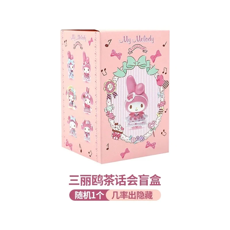 Sanrio Blind Box My Melody Pajama Party Kawaii Model Mystery Box Gift Cartoon Decoration Children's Toys
