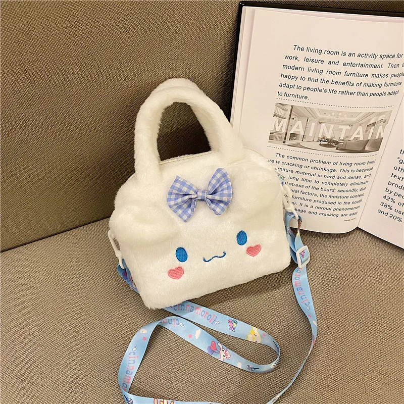 Kawaii Sanrio Plush Bag Kuromi Melody Cinnamoroll Cartoon Anime Handbag Crossbody Cosmetic Travel Storage Bags Women Girls Gifts Kawaii Sanrio Plush Bag Kuromi Melody Cinnamoroll Cartoon Anime Handbag Crossbody Cosmetic Travel Storage Bags Women Girls Gifts