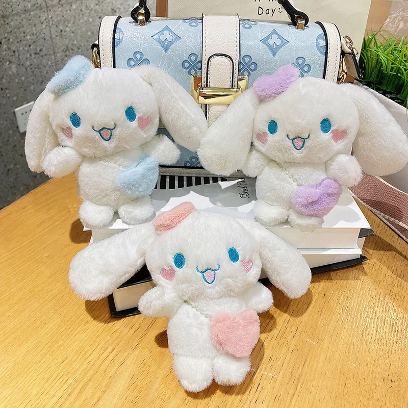 Sanrio Cinnamoroll Plush Doll Keychain Cartoon Soft Stuffed Plushies Key Ring Bag Pendant Girl Gift Kids Toys Sanrio Cinnamoroll Plush Doll Keychain Cartoon Soft Stuffed Plushies Key Ring Bag Pendant Girl Gift Kids Toys