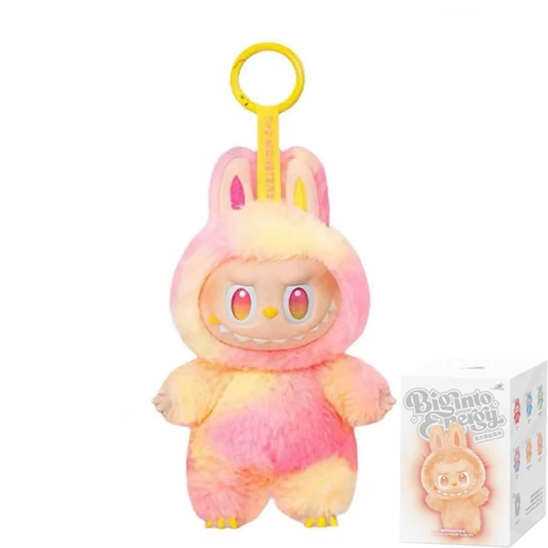 Miniso V2 LABU Monsters Heartbeat Macaron Enamel Face Cute Stuffed Pvc Figurine Tabletop Ornament Kawaii Toy Birthday For Kid