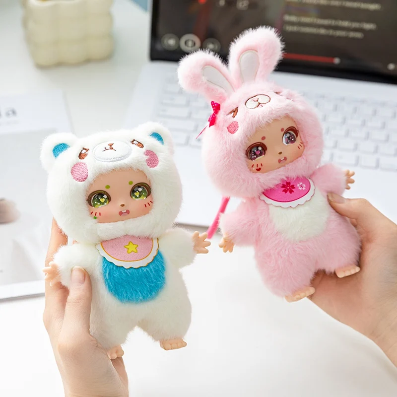 Cute Animals Vinyl Face Plush Toys Popular Stuffed Plush Rabbit, Cat, Bear, Mouse Toy Pendant Gift for Animal Enthusiasts Cute Animals Vinyl Face Plush Toys Popular Stuffed Plush Rabbit, Cat, Bear, Mouse Toy Pendant Gift for Animal Enthusiasts