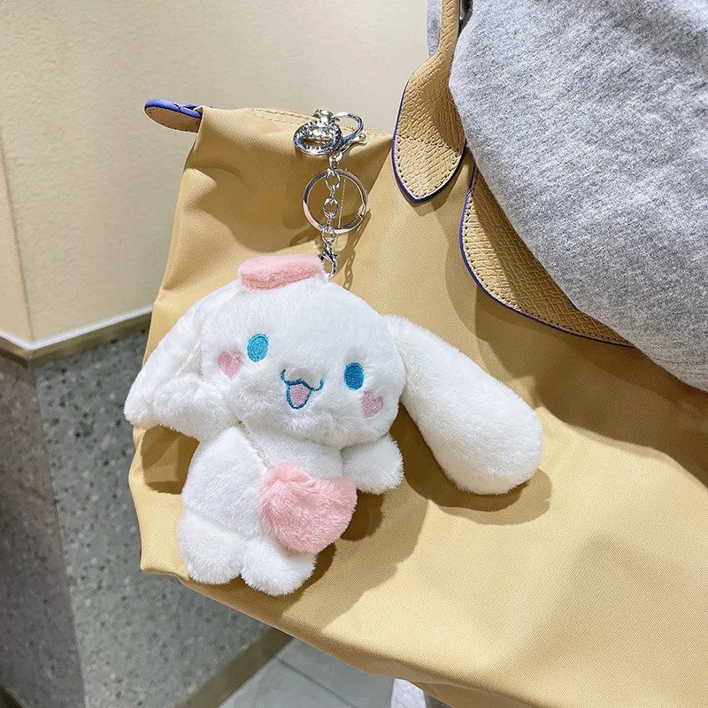 Sanrio Cinnamoroll Plush Doll Keychain Cartoon Soft Stuffed Plushies Key Ring Bag Pendant Girl Gift Kids Toys Sanrio Cinnamoroll Plush Doll Keychain Cartoon Soft Stuffed Plushies Key Ring Bag Pendant Girl Gift Kids Toys