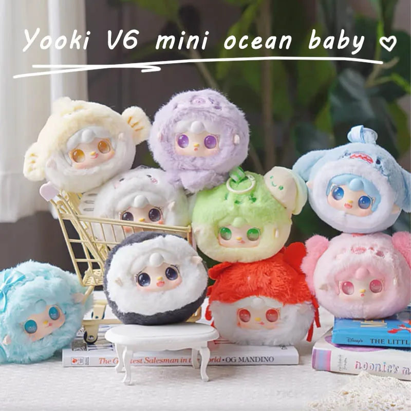 Yooki V6 Mini Ocean Baby Series Blind Box Creative Design Plush Toys Kawaii Backpack Doll Pendant Mysterious Box Peripheral Gift Yooki V6 Mini Ocean Baby Series Blind Box Creative Design Plush Toys Kawaii Backpack Doll Pendant Mysterious Box Peripheral Gift