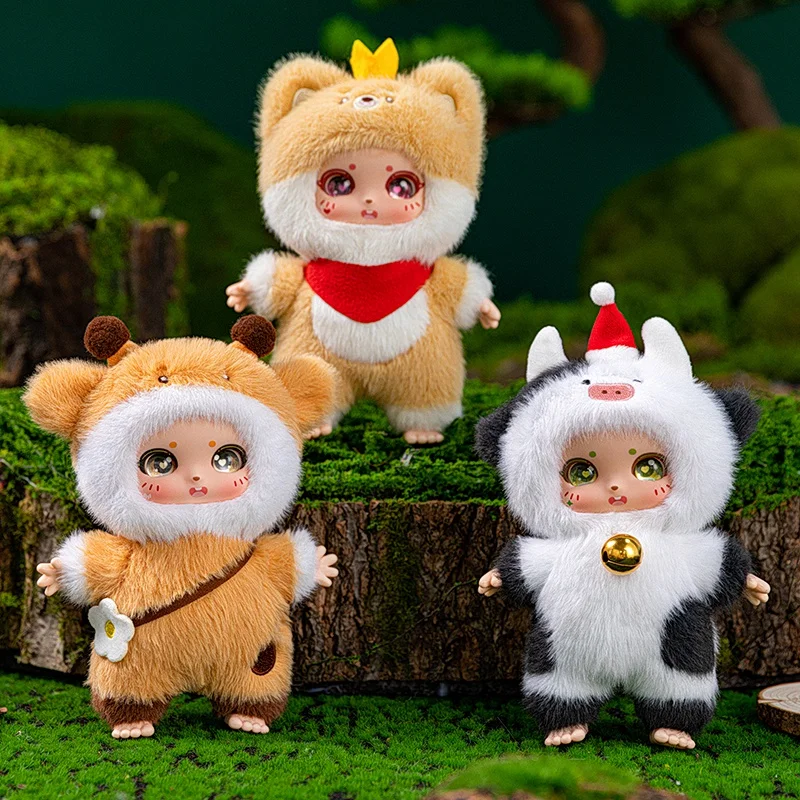 Adorable Vinyl Plush Toys Cartoon Dolls Surprise Box Action Figures Cute Keychain Backpack Pendant Back to School Anime Birthday