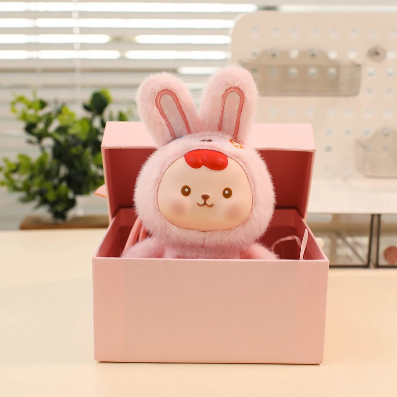 16cm Cute Vinyl Face Plush Toys Small Animal Plush Toy Pendant Panda,Dog, Rabbit,Cats,Plush Toys Soft Surprise Gifts For Kids