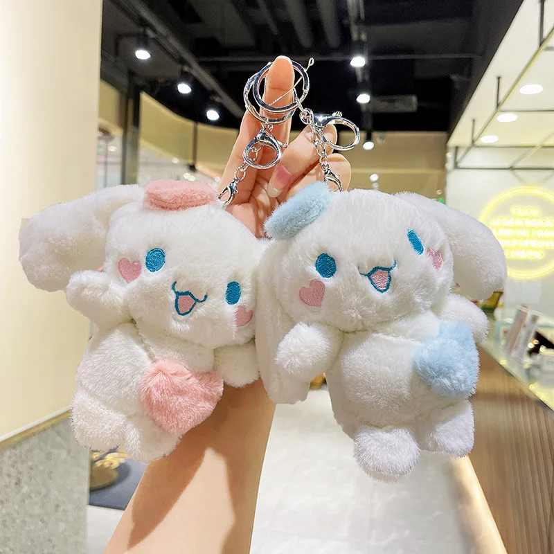 Sanrio Cinnamoroll Plush Doll Keychain Cartoon Soft Stuffed Plushies Key Ring Bag Pendant Girl Gift Kids Toys Sanrio Cinnamoroll Plush Doll Keychain Cartoon Soft Stuffed Plushies Key Ring Bag Pendant Girl Gift Kids Toys