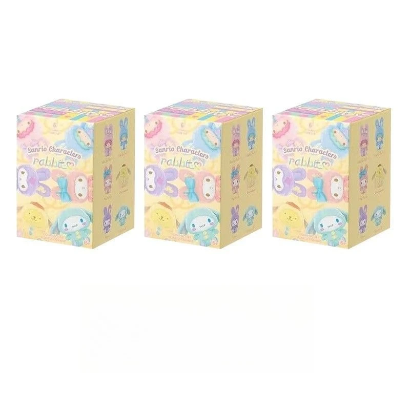 Sanrio Bunny series blind box Cinnamoroll Kuromi my melody hand-made desktop ornaments girl gift. toys
