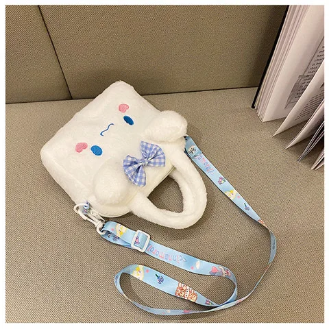 Kawaii Sanrio Plush Bag Kuromi Melody Cinnamoroll Cartoon Anime Handbag Crossbody Cosmetic Travel Storage Bags Women Girls Gifts Kawaii Sanrio Plush Bag Kuromi Melody Cinnamoroll Cartoon Anime Handbag Crossbody Cosmetic Travel Storage Bags Women Girls Gifts