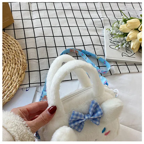 Kawaii Sanrio Plush Bag Kuromi Melody Cinnamoroll Cartoon Anime Handbag Crossbody Cosmetic Travel Storage Bags Women Girls Gifts Kawaii Sanrio Plush Bag Kuromi Melody Cinnamoroll Cartoon Anime Handbag Crossbody Cosmetic Travel Storage Bags Women Girls Gifts