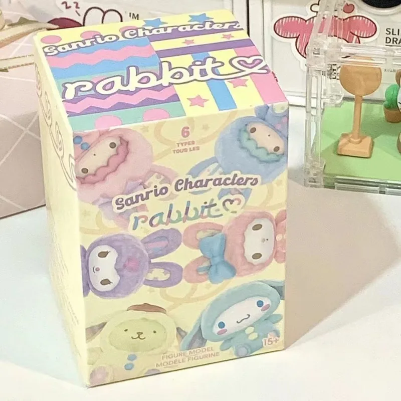 Sanrio Bunny series blind box Cinnamoroll Kuromi my melody hand-made desktop ornaments girl gift. toys